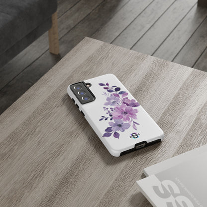 Limited Edition Floral Purple Phone Case | Prosperity Subliminals | Protective Hard Cover | Exclusive Collector's item