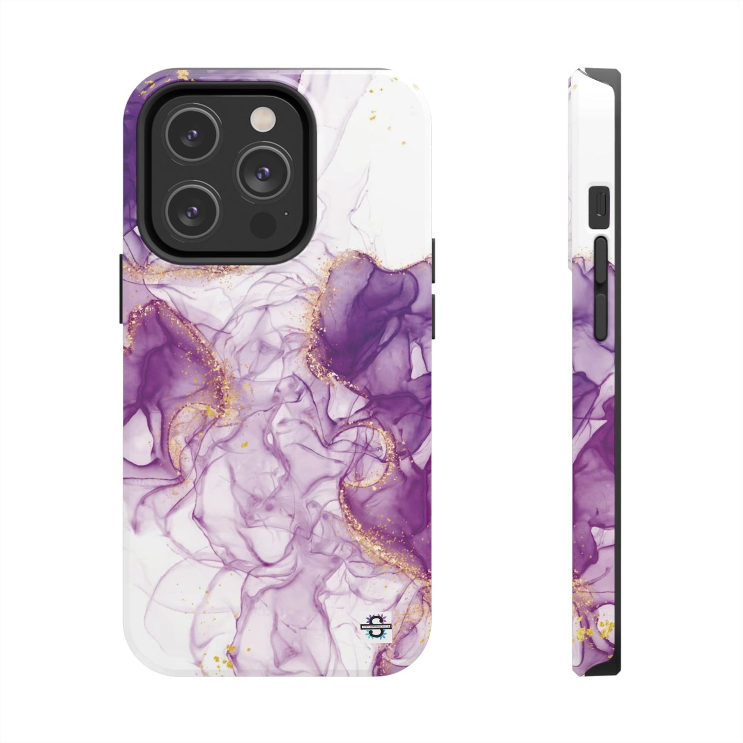 Purple White gold marble Tough Phone Case | Mobile cover