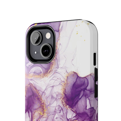 Purple White gold marble Tough Phone Case | Mobile cover