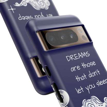 Limited Edition | Royal Blue Phone Case with Motivational Quote – Cloud Design Slim Protective Cover with Dual Layer Protection | Success Subliminals | Motivational Quote