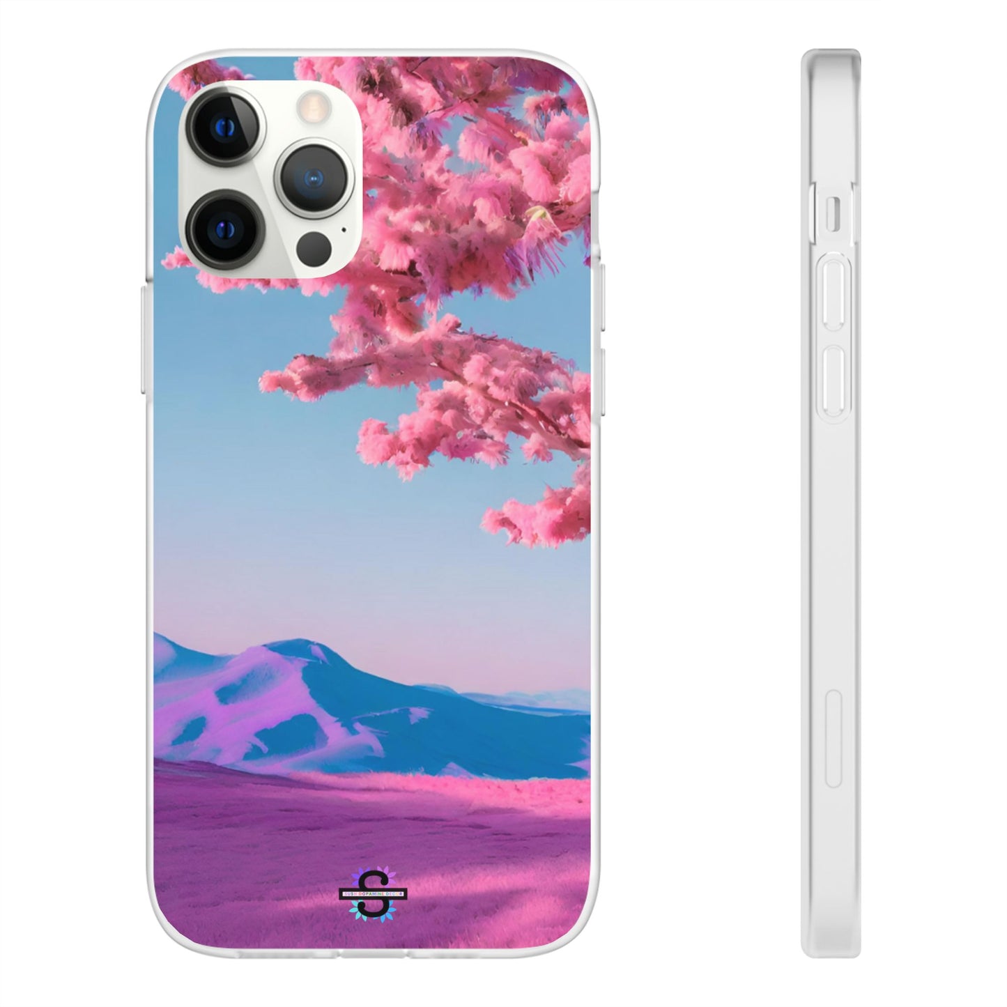 Flexi Pink landscape cherry blossom Phone case | Mobile cover
