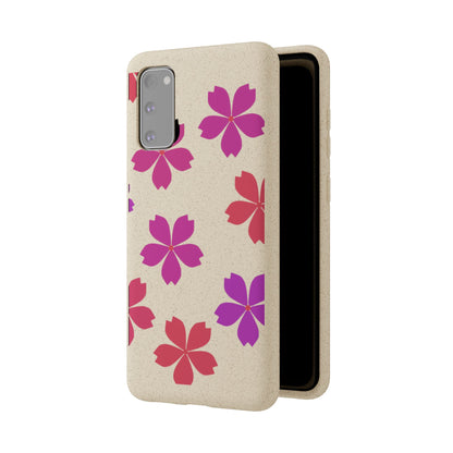 Eco friendly Red floral Phone case