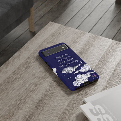 Limited Edition | Royal Blue Phone Case with Motivational Quote – Cloud Design Slim Protective Cover with Dual Layer Protection | Success Subliminals | Motivational Quote