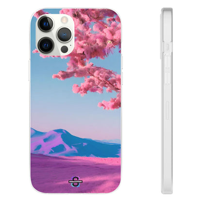 Flexi Pink landscape cherry blossom Phone case | Mobile cover