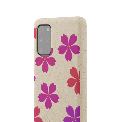 Eco friendly Red floral Phone case