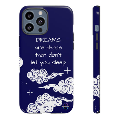 Limited Edition | Royal Blue Phone Case with Motivational Quote – Cloud Design Slim Protective Cover with Dual Layer Protection | Success Subliminals | Motivational Quote