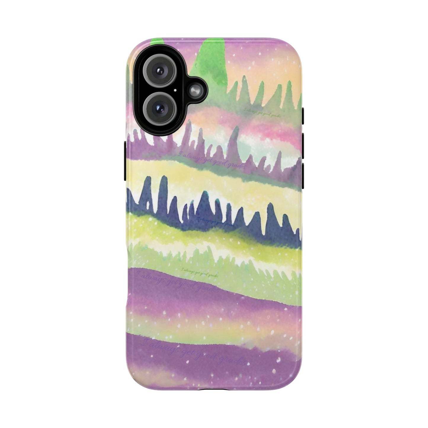 Limited Edition | Subliminals for good grades | Beautiful Abstract Landscape Phone Case – Nature Design Mobile Cover with Dual Protection