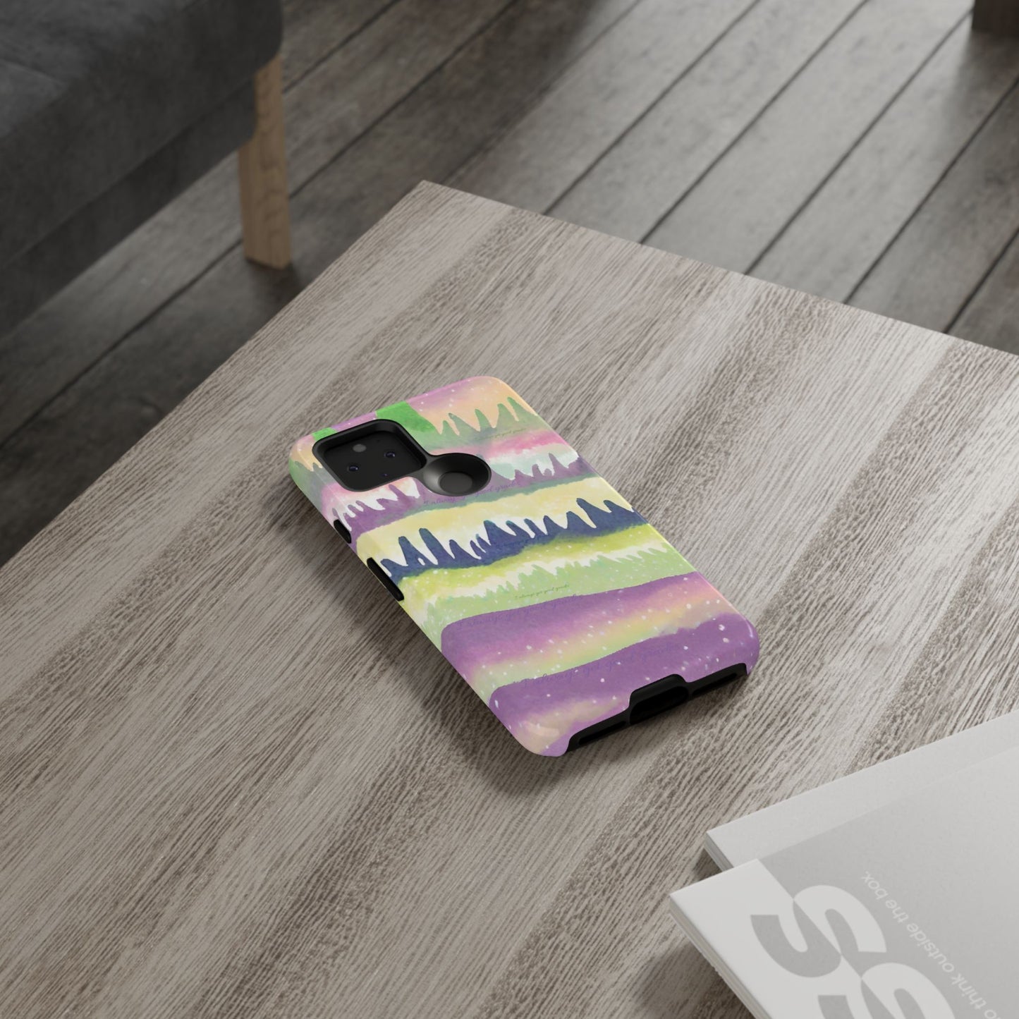 Limited Edition | Subliminals for good grades | Beautiful Abstract Landscape Phone Case – Nature Design Mobile Cover with Dual Protection