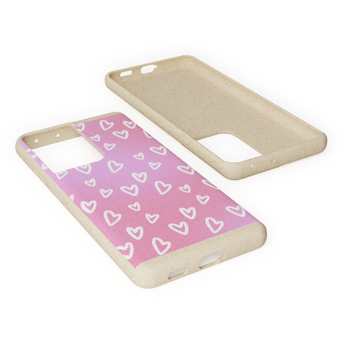 Eco friendly Heart print Mobile Case