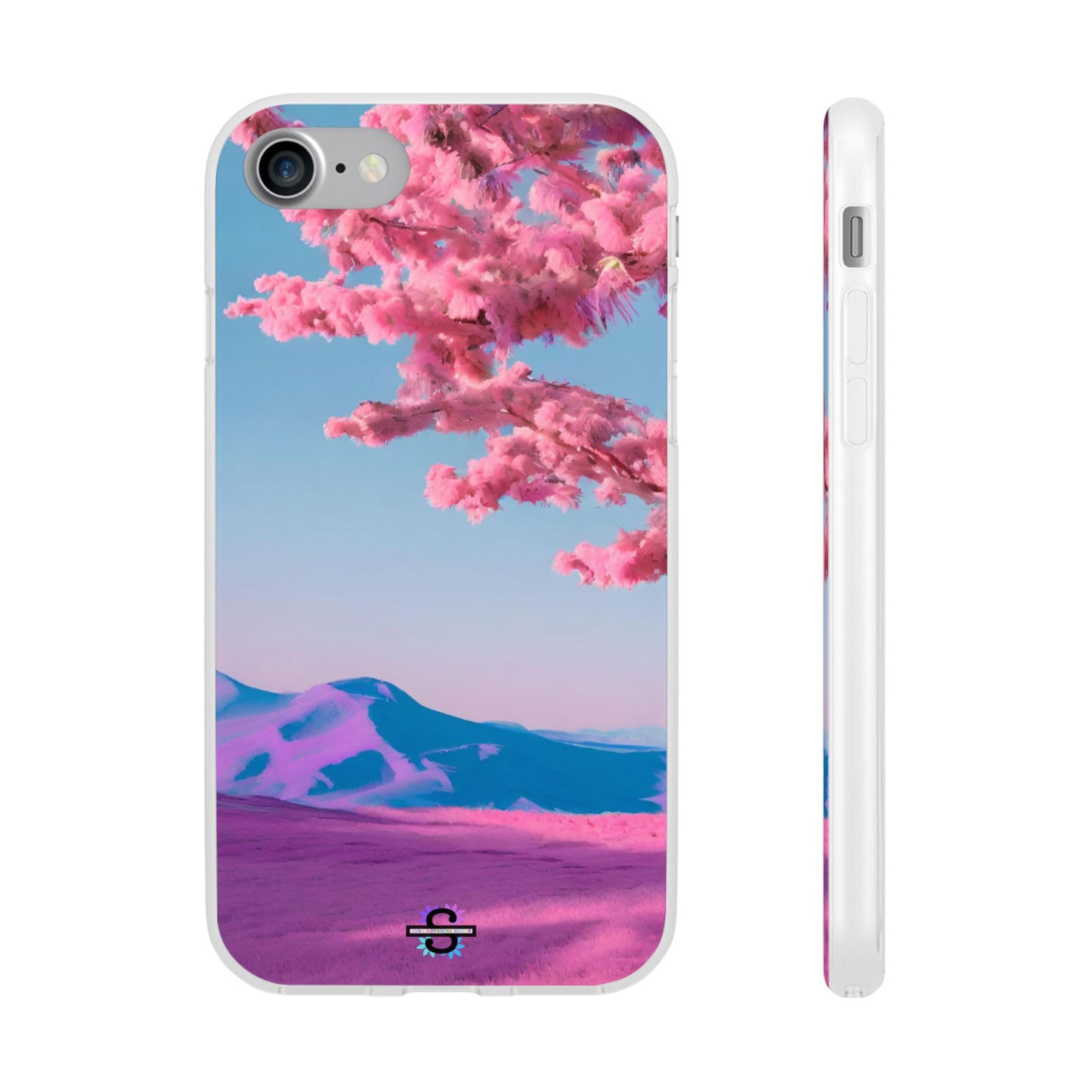 Flexi Pink landscape cherry blossom Phone case | Mobile cover