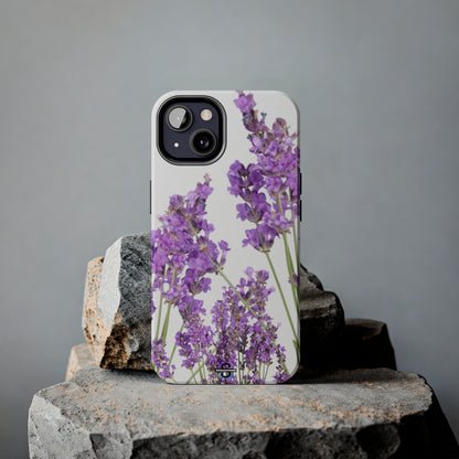 Purple Lavender print cute Phone Cover, Mobile case, iPhone 7 to iPhone15 AvailableSush Dopamine Decor