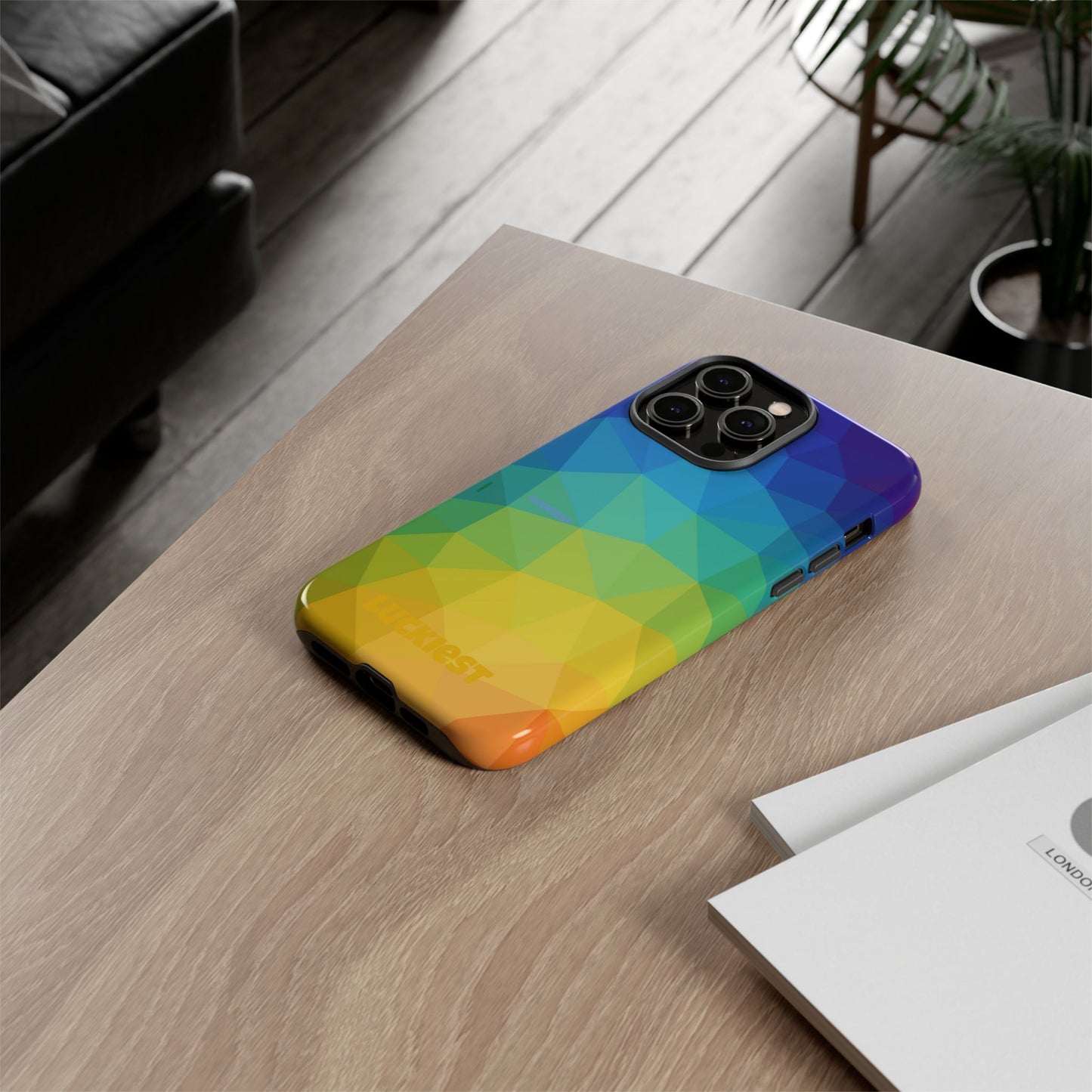 Chromatic Geometric Phone Cover | Mobile Cover  | Luckiest person alive subliminal