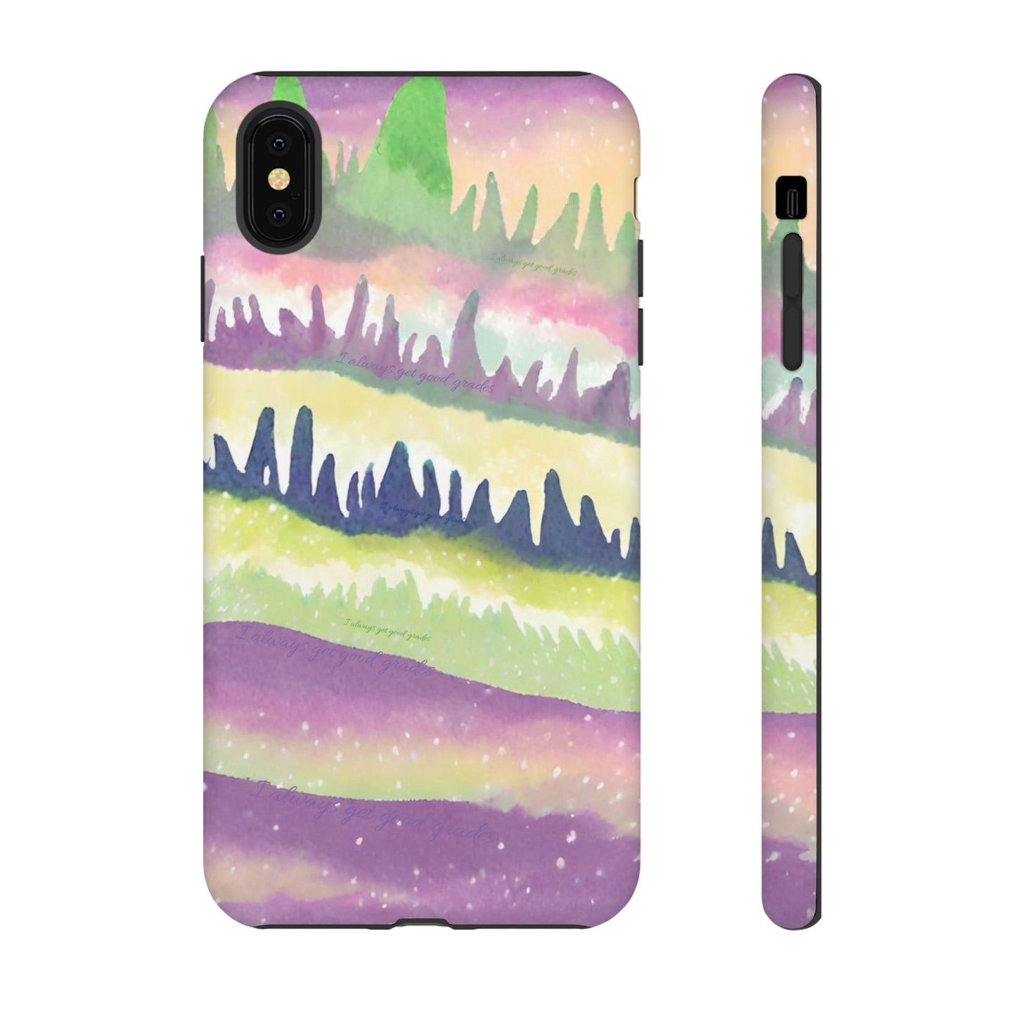 Limited Edition | Subliminals for good grades | Beautiful Abstract Landscape Phone Case – Nature Design Mobile Cover with Dual Protection