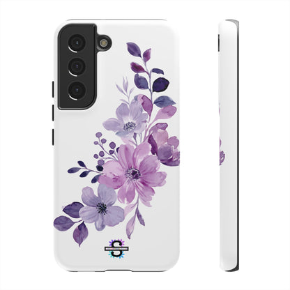 Limited Edition Floral Purple Phone Case | Prosperity Subliminals | Protective Hard Cover | Exclusive Collector's item