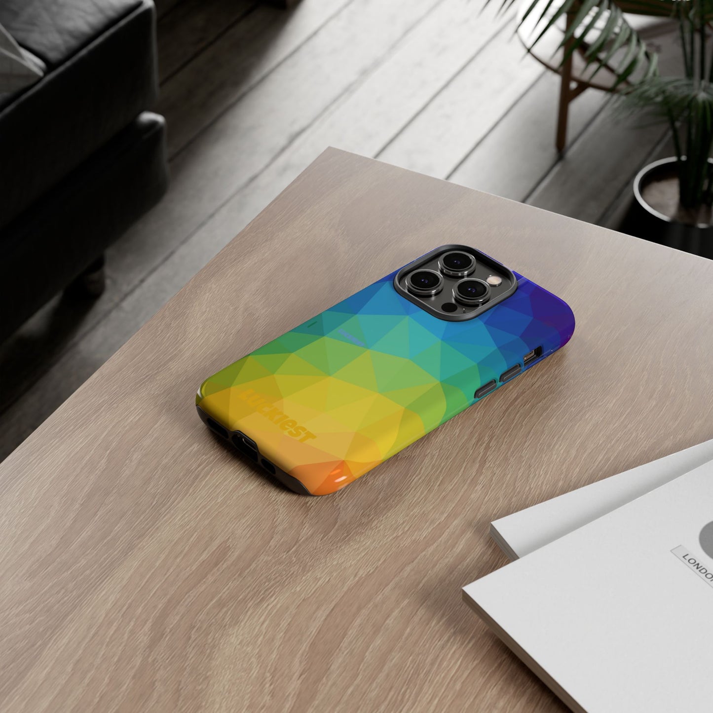 Chromatic Geometric Phone Cover | Mobile Cover  | Luckiest person alive subliminal