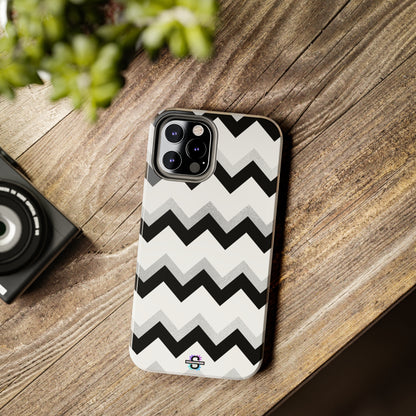 Zig Zag Black and White Phone Case | Mobile CoverSush Dopamine Decor