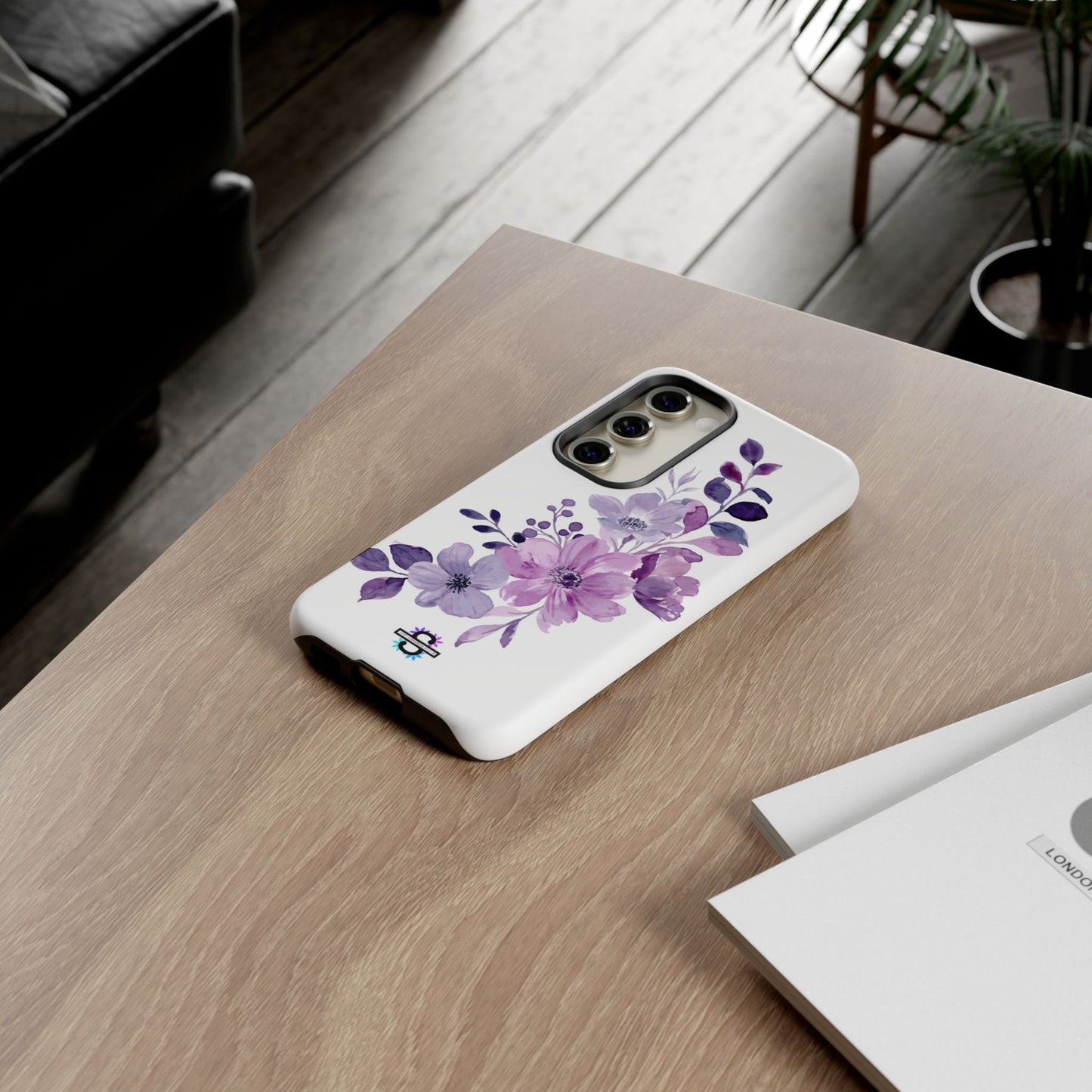 Limited Edition Floral Purple Phone Case | Prosperity Subliminals | Protective Hard Cover | Exclusive Collector's item