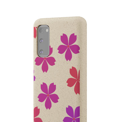 Eco friendly Red floral Phone case