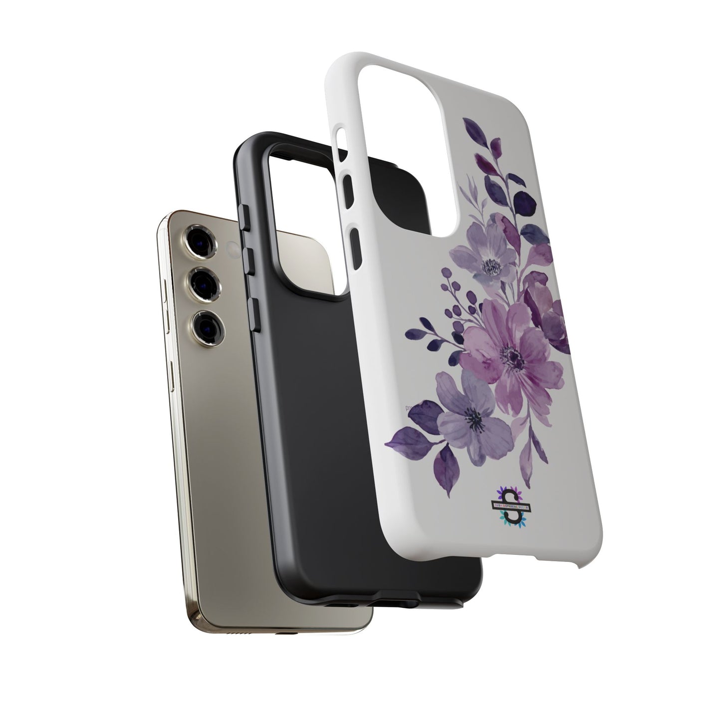 Limited Edition Floral Purple Phone Case | Prosperity Subliminals | Protective Hard Cover | Exclusive Collector's item