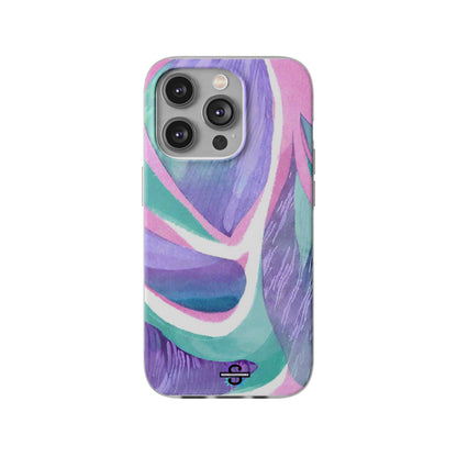 Subliminals for Prosperity | Purple Blue Green Pattern Phone cover | World's first Subliminals Brand | Sush Dopamine Decor