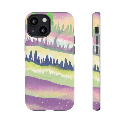 Limited Edition | Subliminals for good grades | Beautiful Abstract Landscape Phone Case – Nature Design Mobile Cover with Dual Protection
