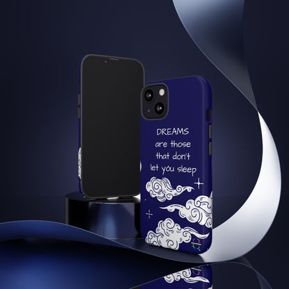 Limited Edition | Royal Blue Phone Case with Motivational Quote – Cloud Design Slim Protective Cover with Dual Layer Protection | Success Subliminals | Motivational Quote
