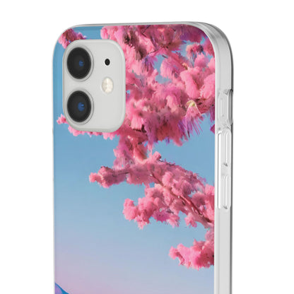 Flexi Pink landscape cherry blossom Phone case | Mobile cover