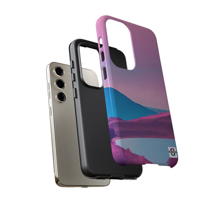 Pink Blue landscape design Phone cover | Mobile case