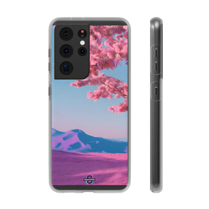 Flexi Pink landscape cherry blossom Phone case | Mobile cover