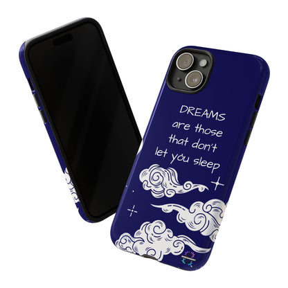 Limited Edition | Royal Blue Phone Case with Motivational Quote – Cloud Design Slim Protective Cover with Dual Layer Protection | Success Subliminals | Motivational Quote