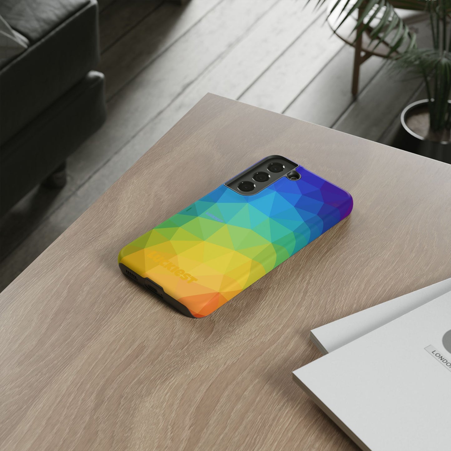 Chromatic Geometric Phone Cover | Mobile Cover  | Luckiest person alive subliminal