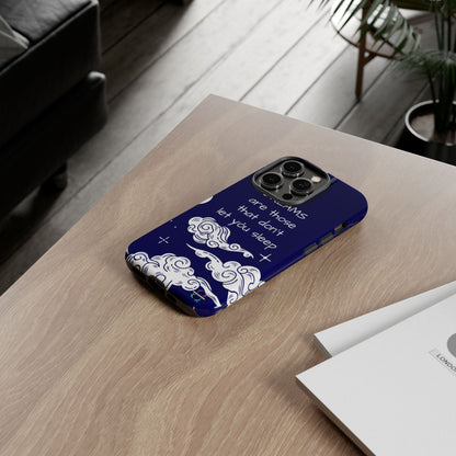 Limited Edition | Royal Blue Phone Case with Motivational Quote – Cloud Design Slim Protective Cover with Dual Layer Protection | Success Subliminals | Motivational Quote