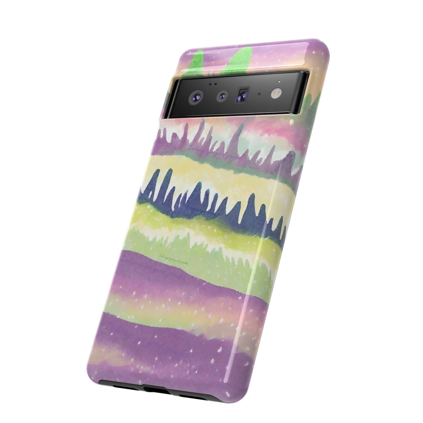 Limited Edition | Subliminals for good grades | Beautiful Abstract Landscape Phone Case – Nature Design Mobile Cover with Dual Protection