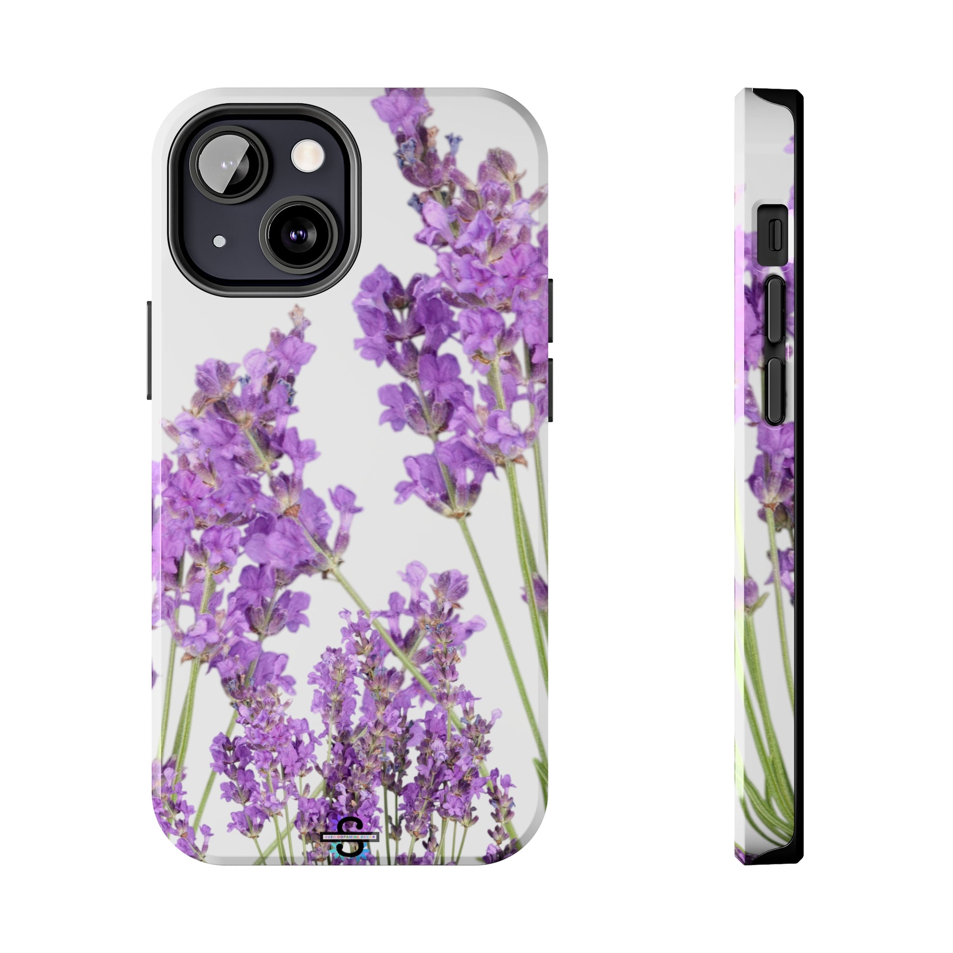 Purple Lavender print cute Phone Cover, Mobile case, iPhone 7 to iPhone15 AvailableSush Dopamine Decor