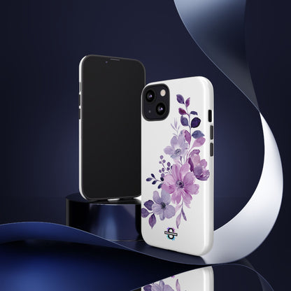 Limited Edition Floral Purple Phone Case | Prosperity Subliminals | Protective Hard Cover | Exclusive Collector's item