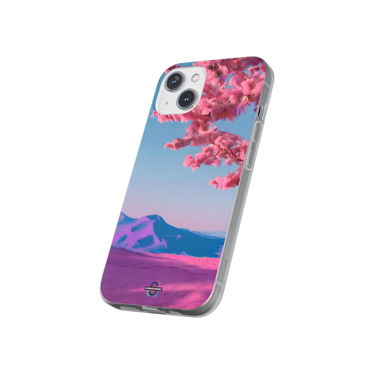Flexi Pink landscape cherry blossom Phone case | Mobile cover
