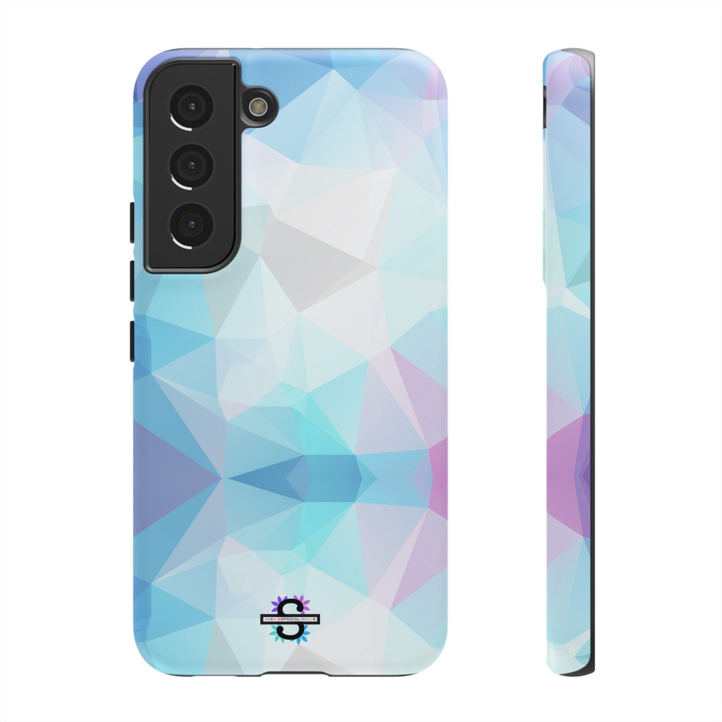 Geometric Blue Phone Cover