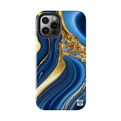 Royal Blue Gold Marble Phone Case | Mobile cover