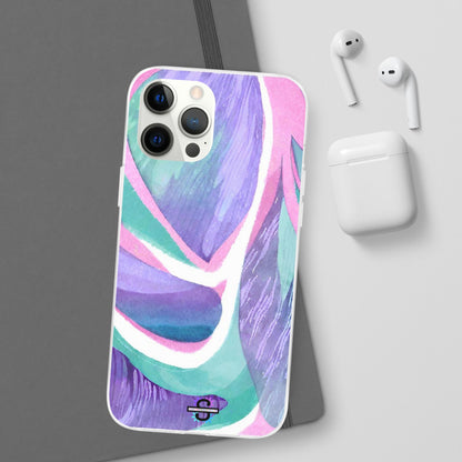 Subliminals for Prosperity | Purple Blue Green Pattern Phone cover | World's first Subliminals Brand | Sush Dopamine Decor