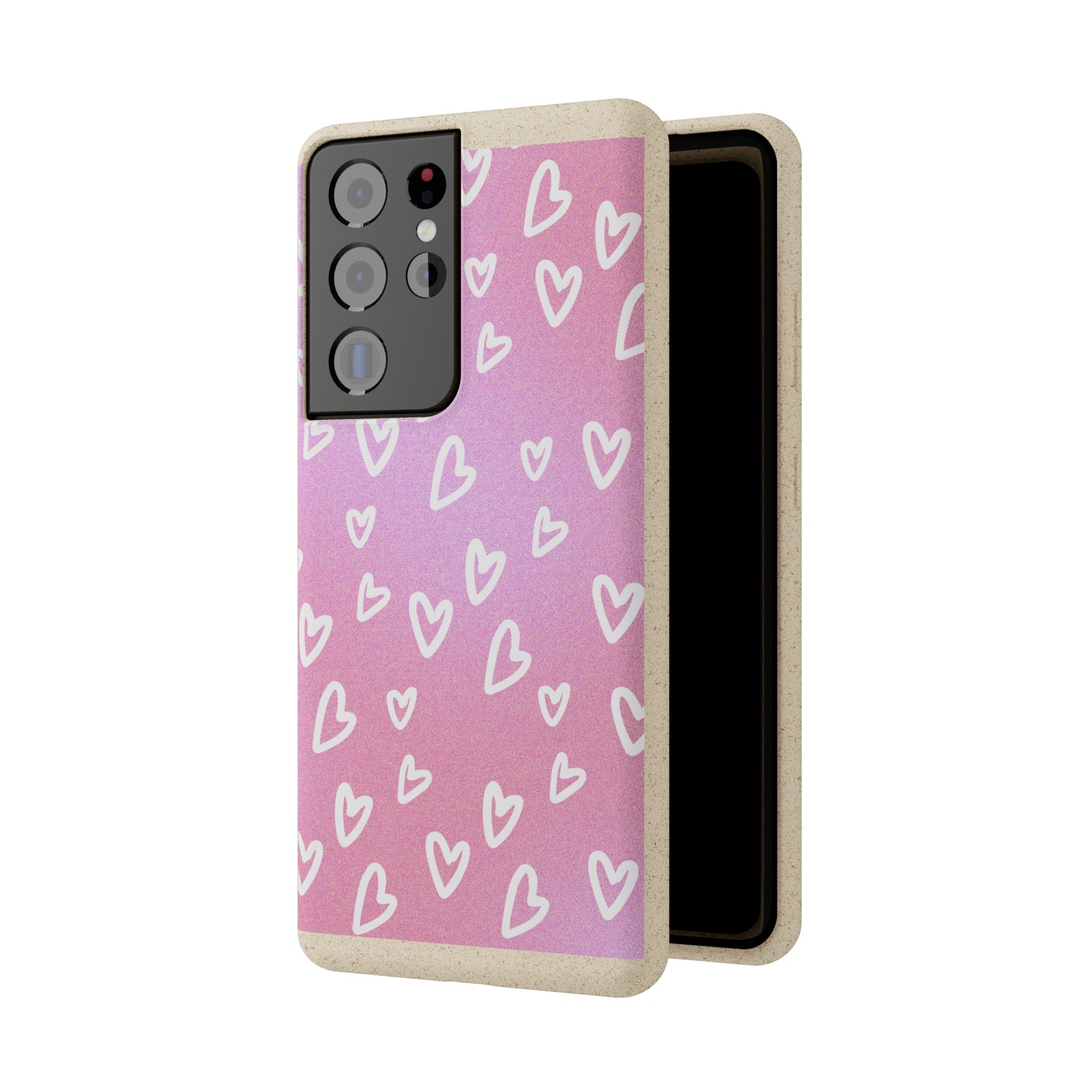 Eco friendly Heart print Mobile Case