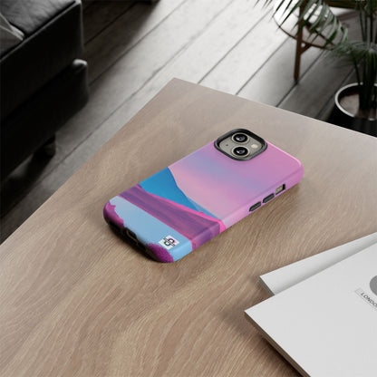 Pink Blue landscape design Phone cover | Mobile case