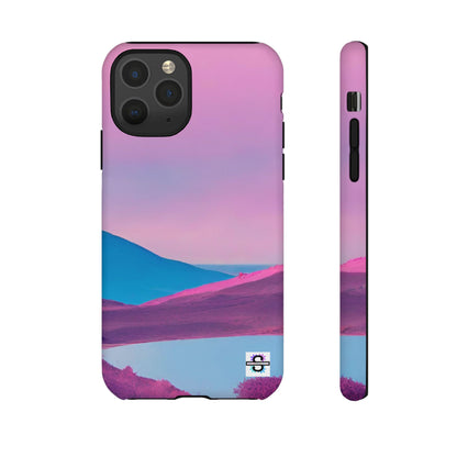Pink Blue landscape design Phone cover | Mobile case