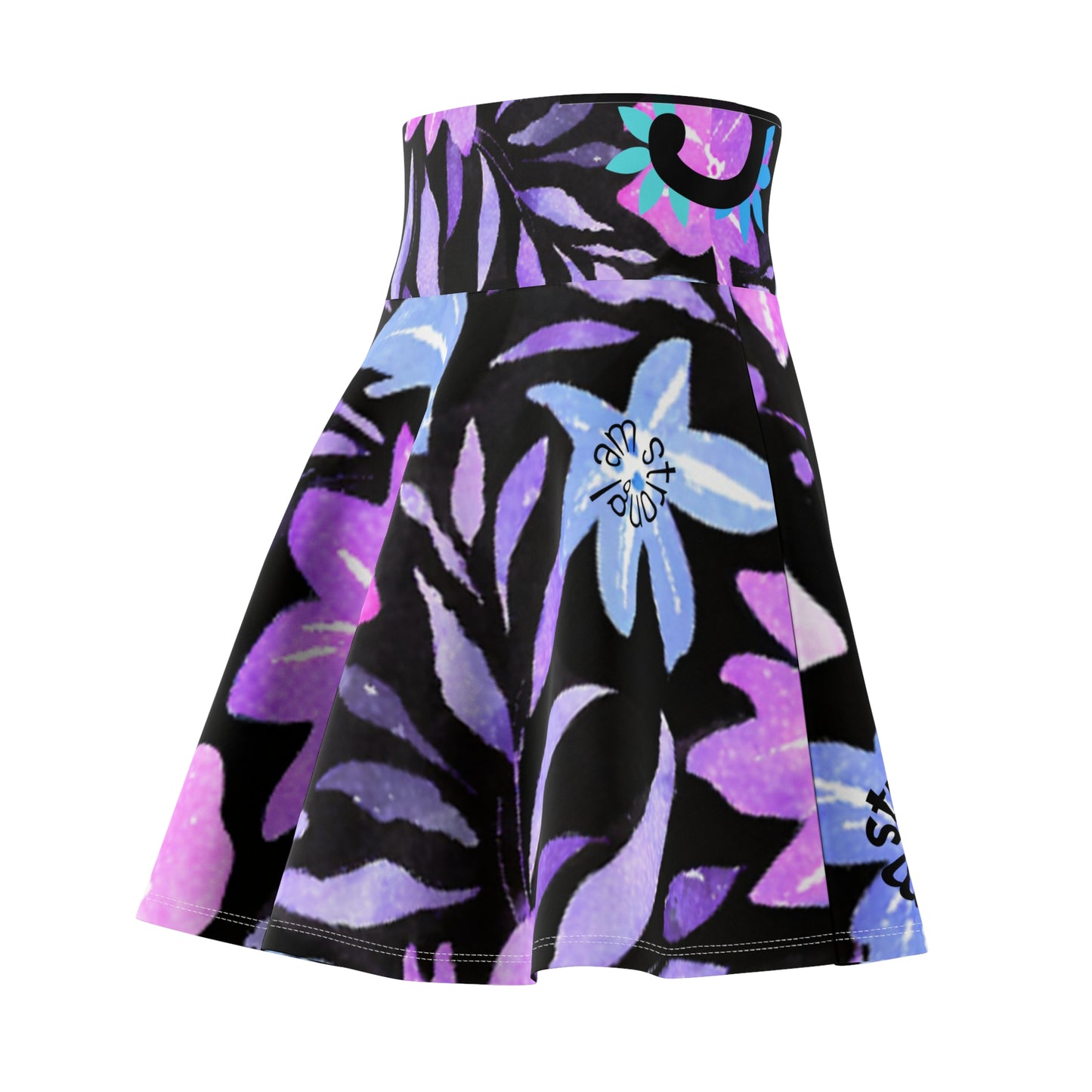 🌸 Women’s Floral Skater Skirt | Strength Subliminals | “I Am Strong” Affirmation