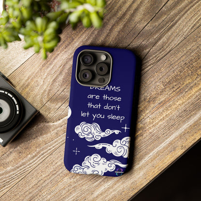 Limited Edition | Royal Blue Phone Case with Motivational Quote – Cloud Design Slim Protective Cover with Dual Layer Protection | Success Subliminals | Motivational Quote
