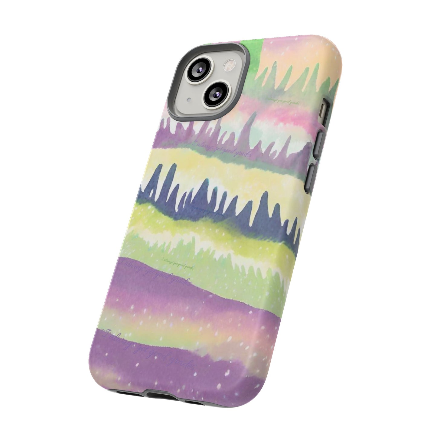 Limited Edition | Subliminals for good grades | Beautiful Abstract Landscape Phone Case – Nature Design Mobile Cover with Dual Protection