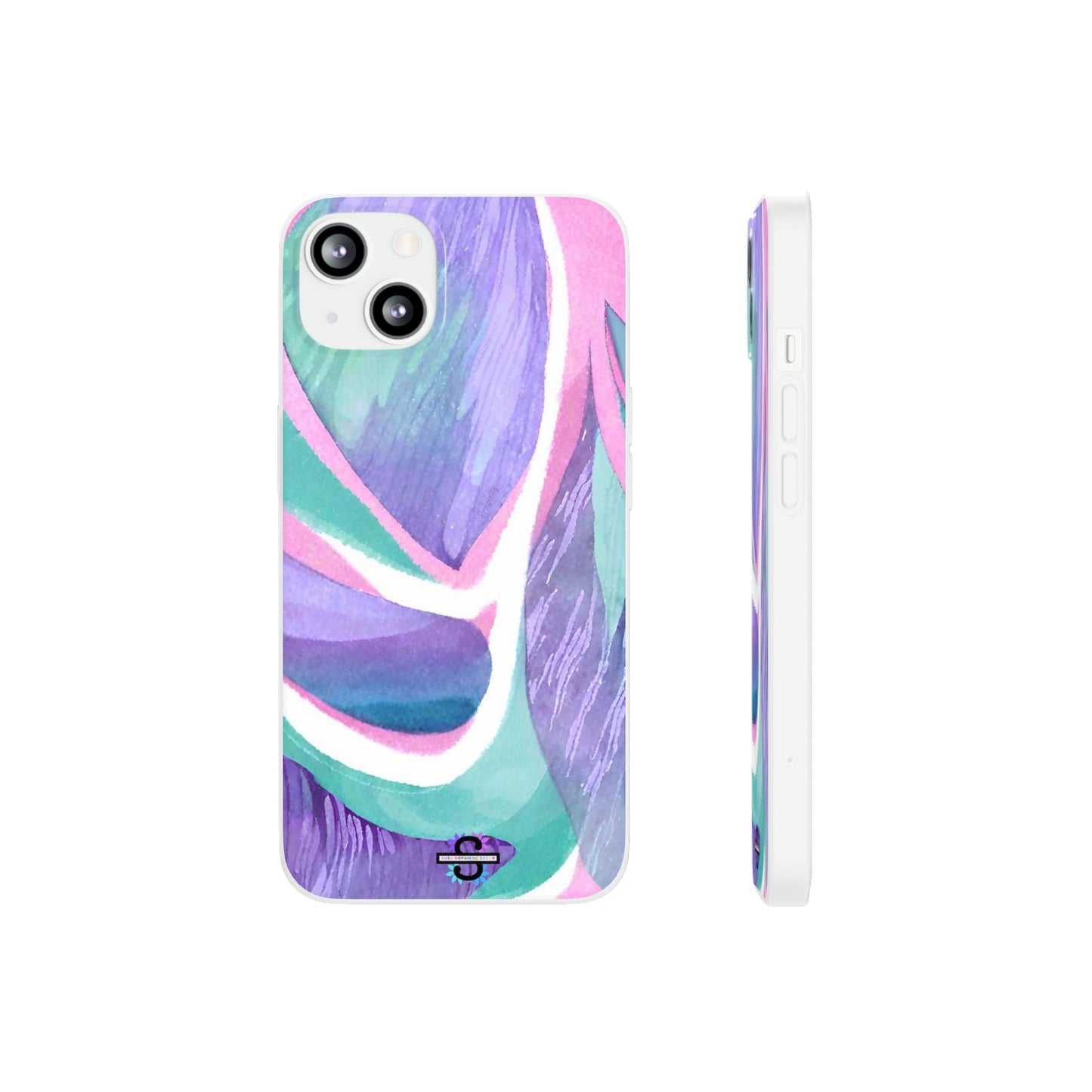 Subliminals for Prosperity | Purple Blue Green Pattern Phone cover | World's first Subliminals Brand | Sush Dopamine Decor