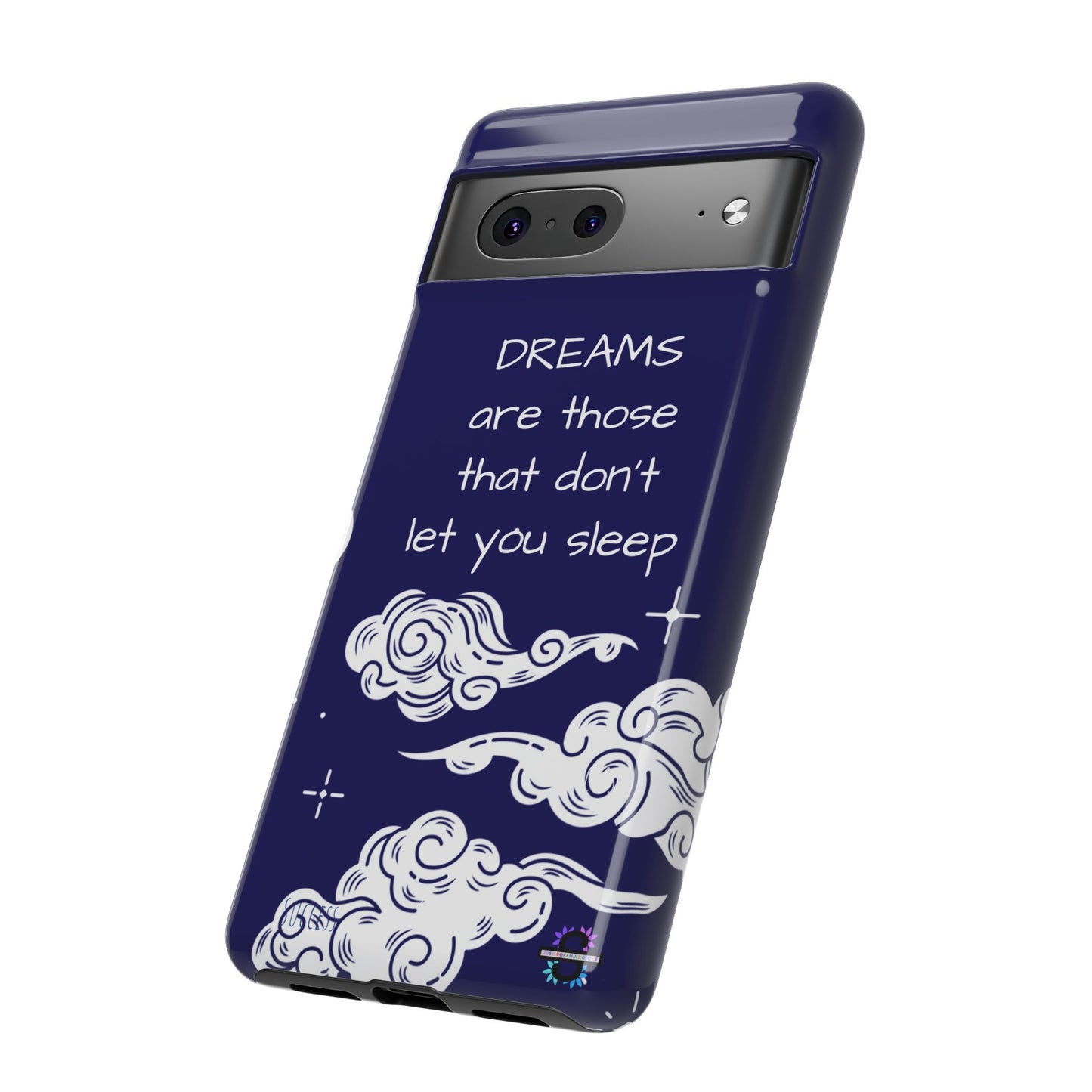 Limited Edition | Royal Blue Phone Case with Motivational Quote – Cloud Design Slim Protective Cover with Dual Layer Protection | Success Subliminals | Motivational Quote