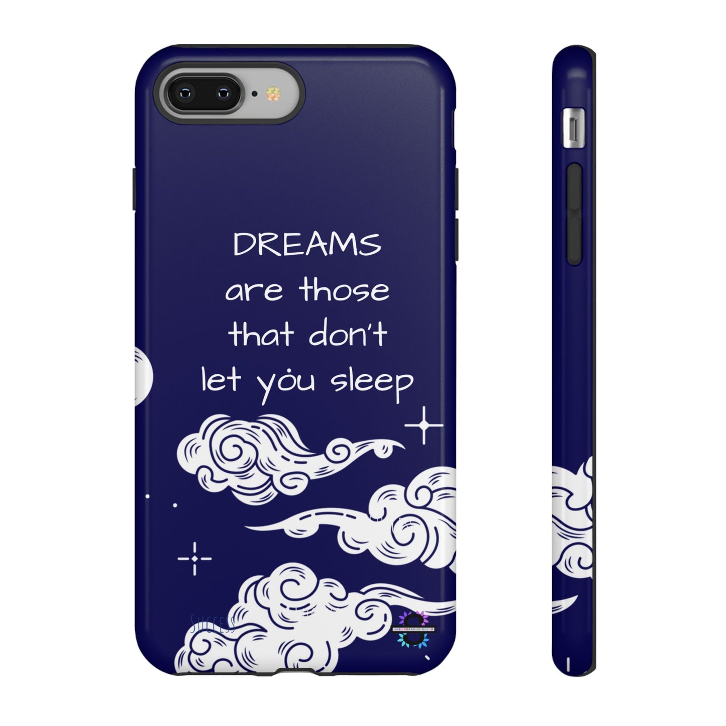 Limited Edition | Royal Blue Phone Case with Motivational Quote – Cloud Design Slim Protective Cover with Dual Layer Protection | Success Subliminals | Motivational Quote