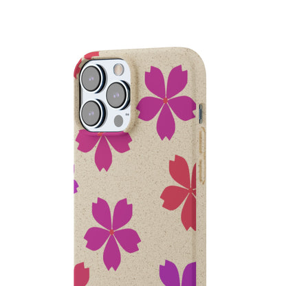 Eco friendly Red floral Phone case