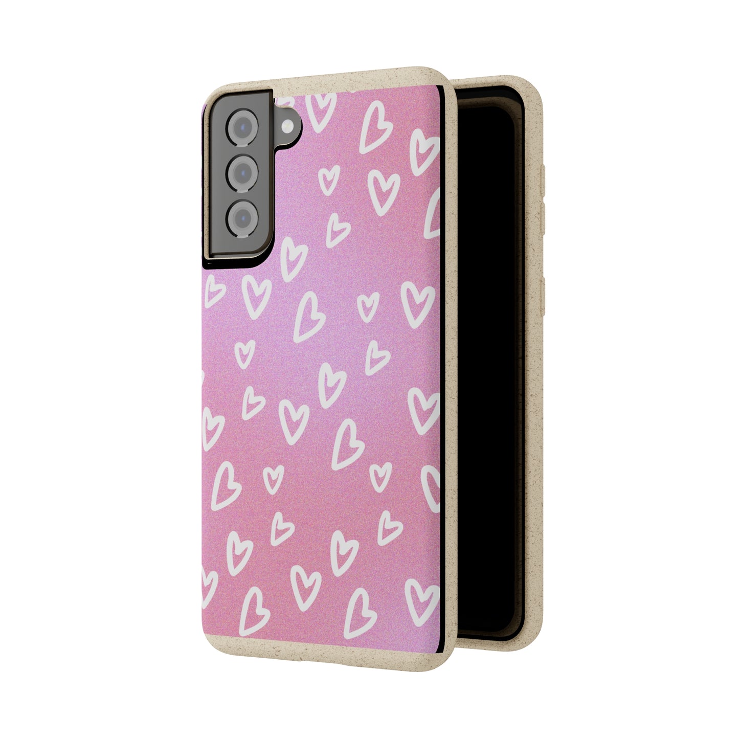 Eco friendly Heart print Mobile Case